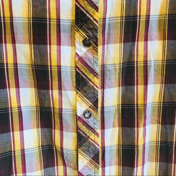 Prana flannel Pearl snap mens large shirt - Picture 2 of 5